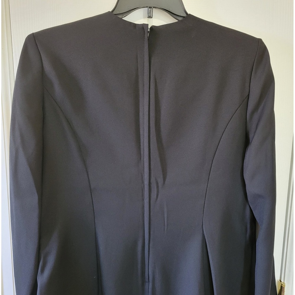 Studio I Womens Black Embroidered Beaded Dress Jacket Look Size 16 Formal 40227 - Picture 6 of 8